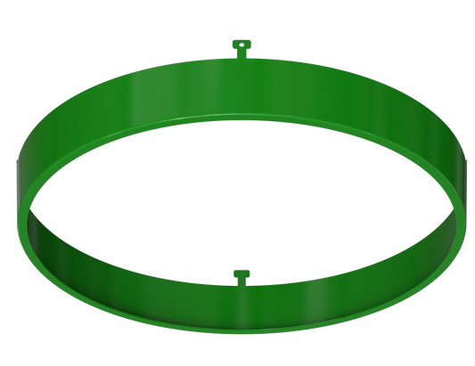 7" Round Green Surface Mount Cover