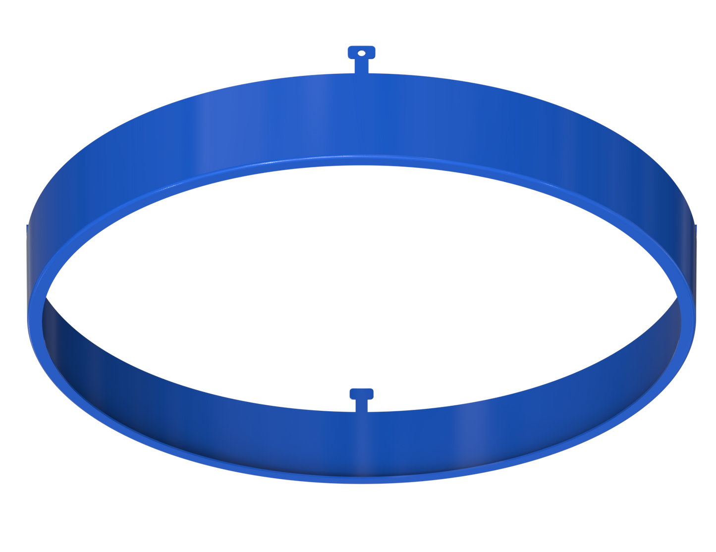 7" Round Blue Surface Mount Cover