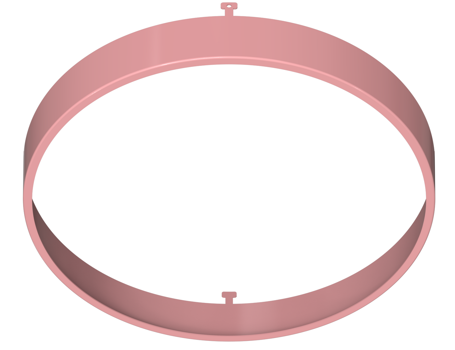 7" Round Rose Blush Surface Mount Cover