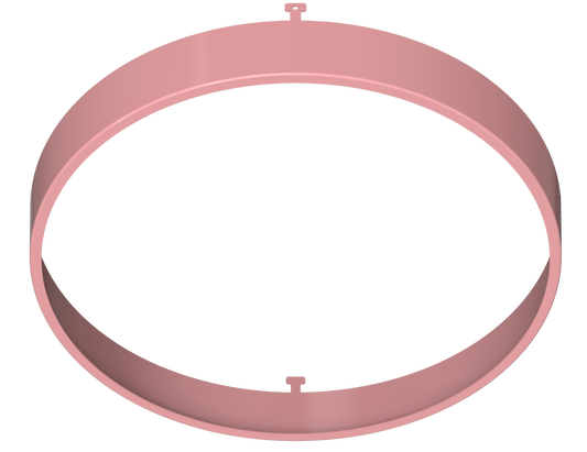 7" Round Rose Blush Surface Mount Cover