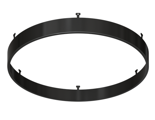 9" Round Black Surface Mount Cover