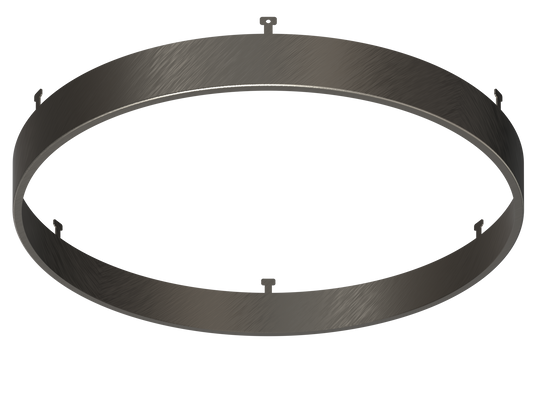 9" Round Brushed Nickel Surface Mount Cover