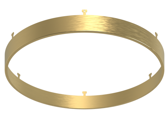 9" Round Brushed Brass Surface Mount Cover