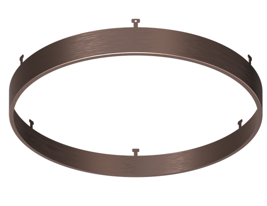 9" Round Brushed Copper Surface Mount Cover