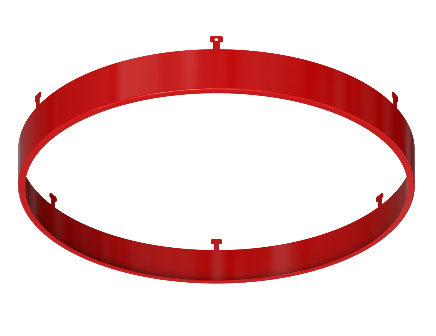 9" Round Red Surface Mount Cover