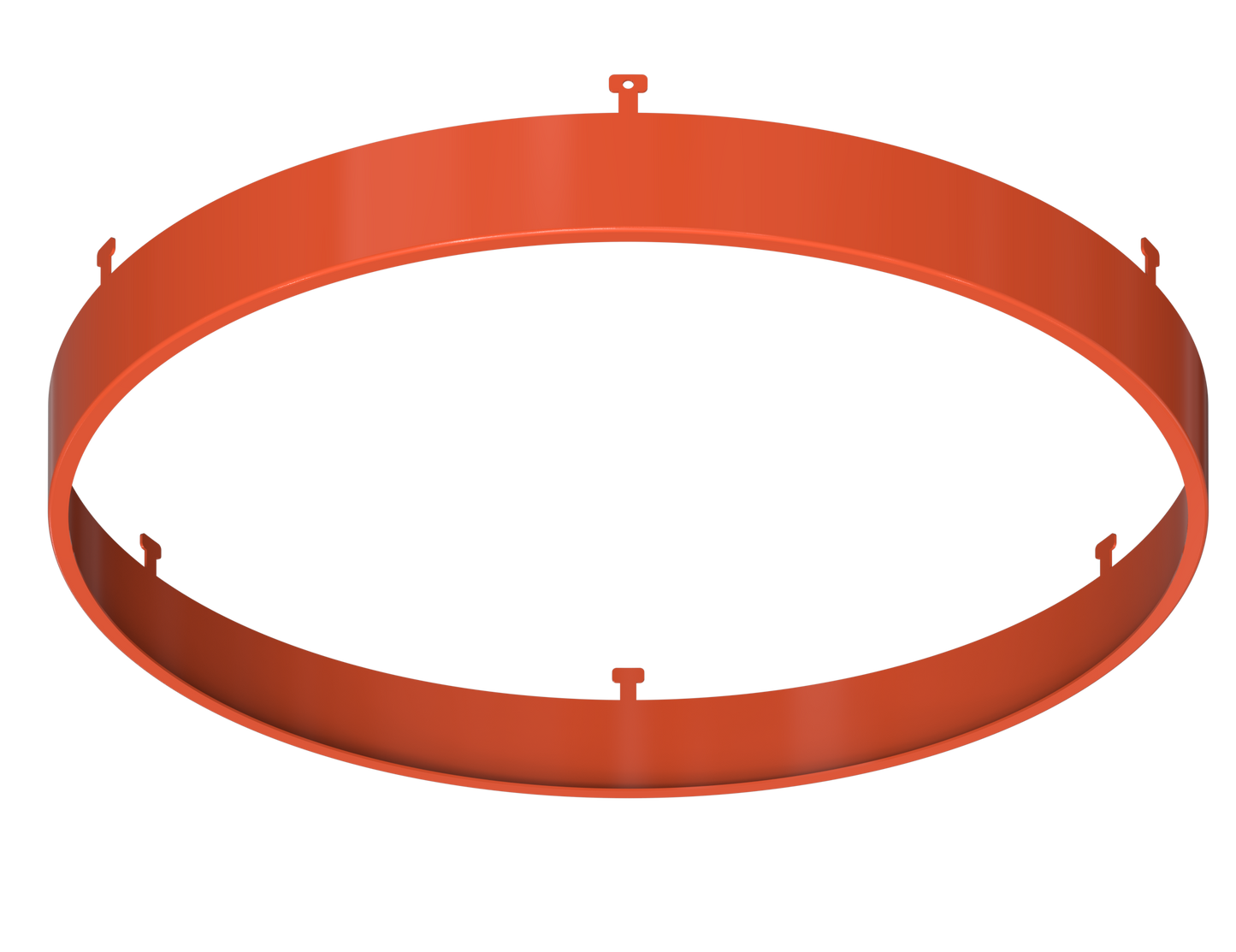 9" Round Orange Surface Mount Cover