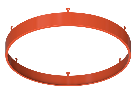 9" Round Orange Surface Mount Cover