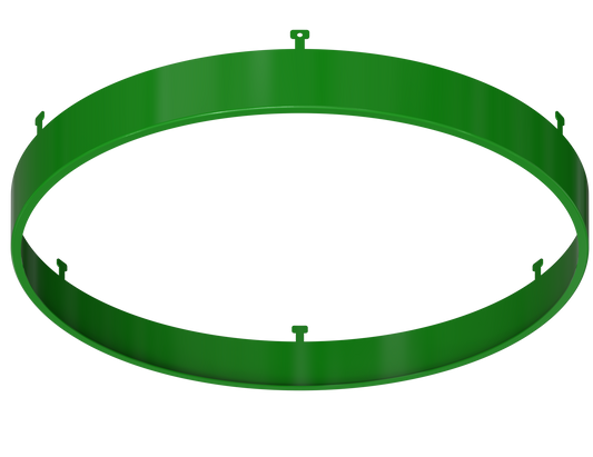 9" Round Green Surface Mount Cover