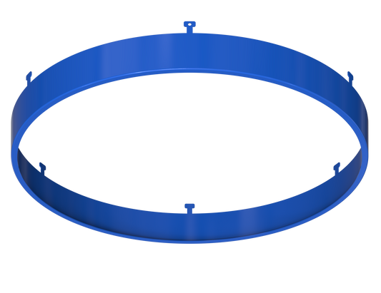 9" Round Blue Surface Mount Cover