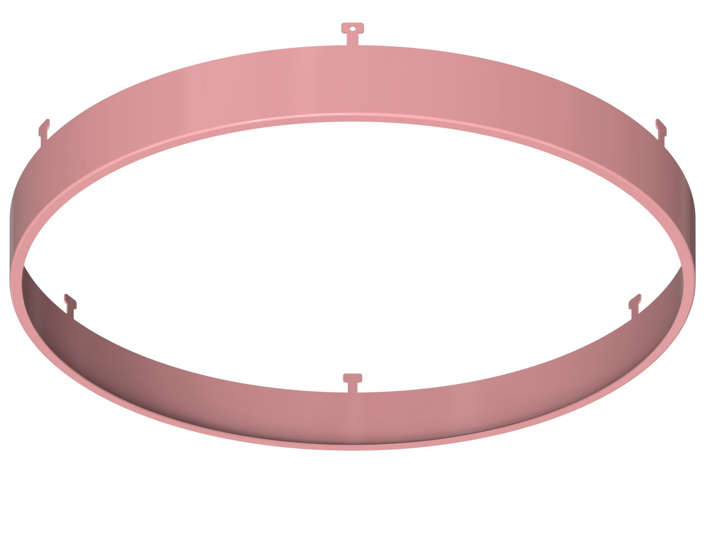 9" Round Rose Blush Surface Mount Cover