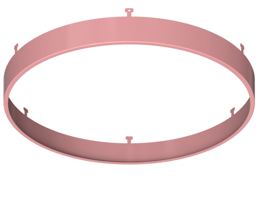 9" Round Rose Blush Surface Mount Cover