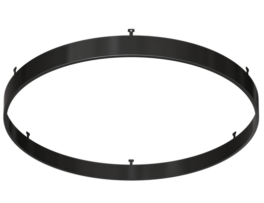 12" Round Black Surface Mount Cover