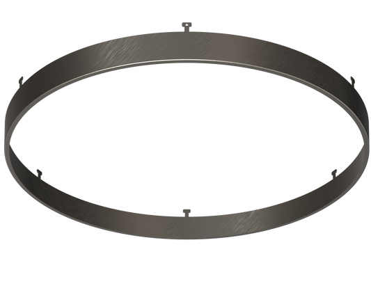 12" Round Brushed Nickel Surface Mount Cover