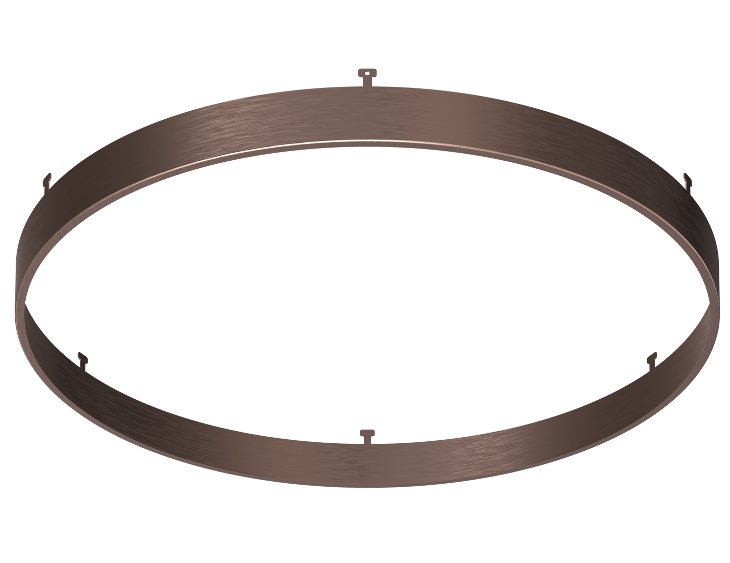 12" Round Brushed Copper Surface Mount Cover