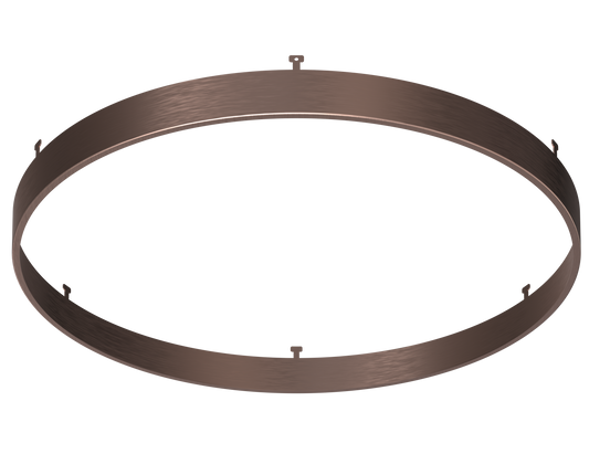 12" Round Brushed Copper Surface Mount Cover