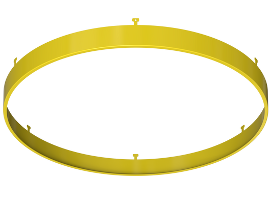 12" Round Yellow Surface Mount Cover