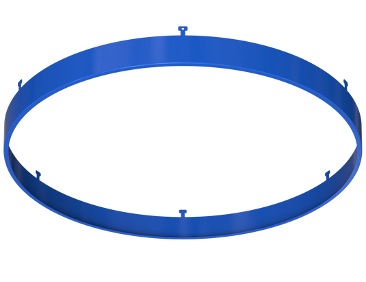 12" Round Blue Surface Mount Cover