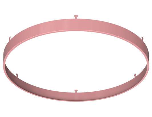 12" Round Rose Blush Surface Mount Cover