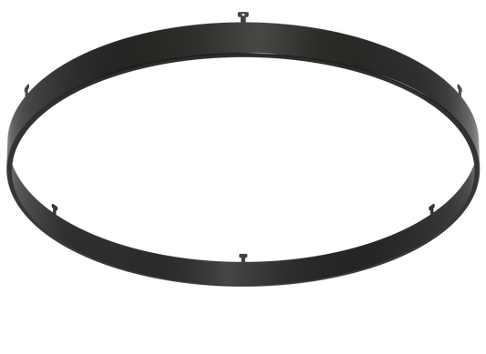 14" Round Black Surface Mount Cover