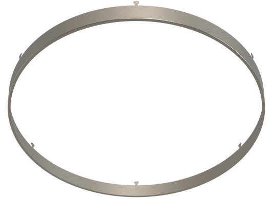 14" Round Brushed Nickel Surface Mount Cover