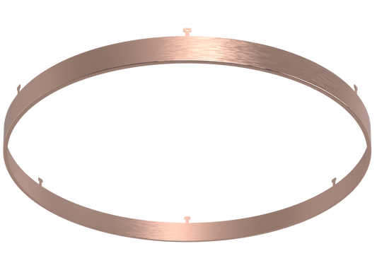 14" Round Brushed Copper Surface Mount Cover
