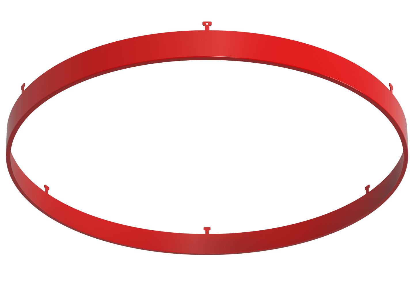 14" Round Red Surface Mount Cover