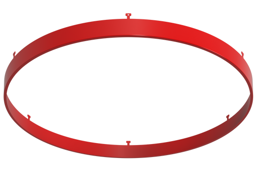 14" Round Red Surface Mount Cover
