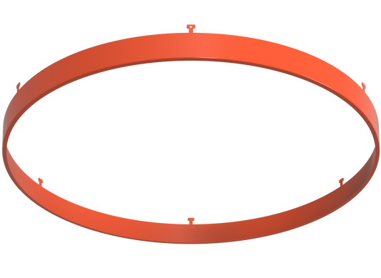 14" Round Orange Surface Mount Cover