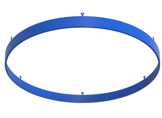 14" Round Blue Surface Mount Cover