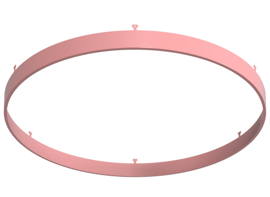 14" Round Rose Blush Surface Mount Cover