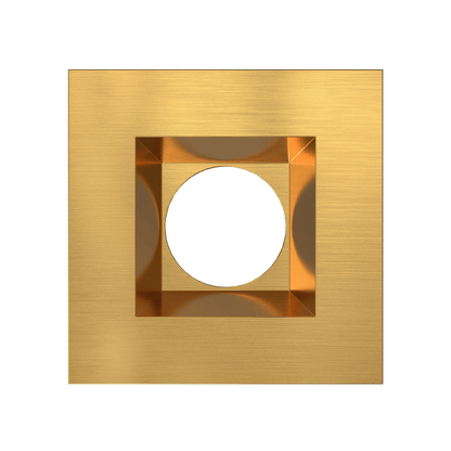 Mini Brushed Brass Square Trim