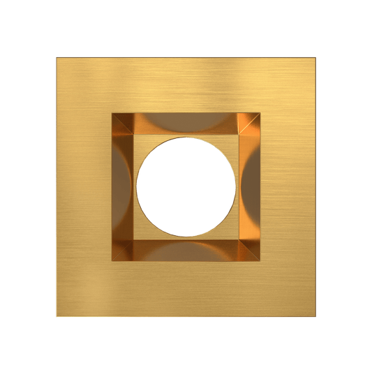 Mini Brushed Brass Square Trim