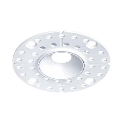 Mini White Round Trimless Kit