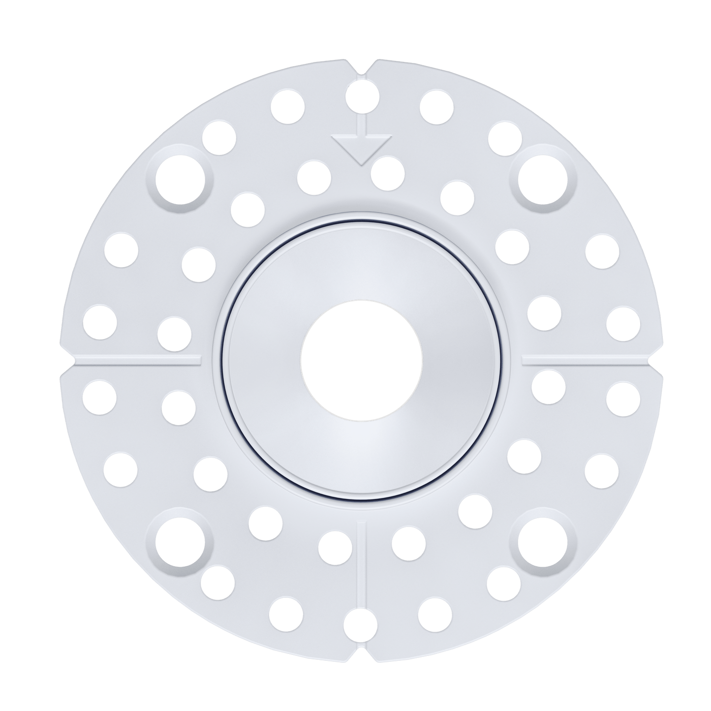 Mini White Round Trimless Kit
