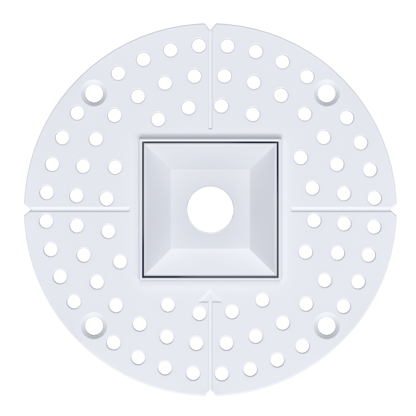 Mini White Square Trimless Kit