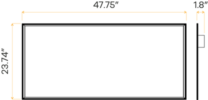 2X4 edge lit Flat Panel 4100k