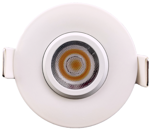 2" Round Flushed Gimbal (White)