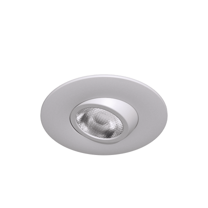 2" Round Flushed Gimbal (White)