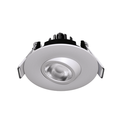 2" Round Flushed Gimbal (White)