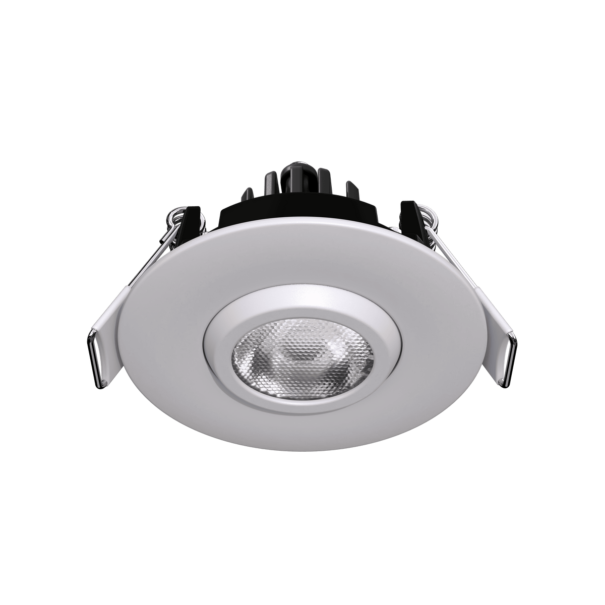 2" Round Flushed Gimbal (White)
