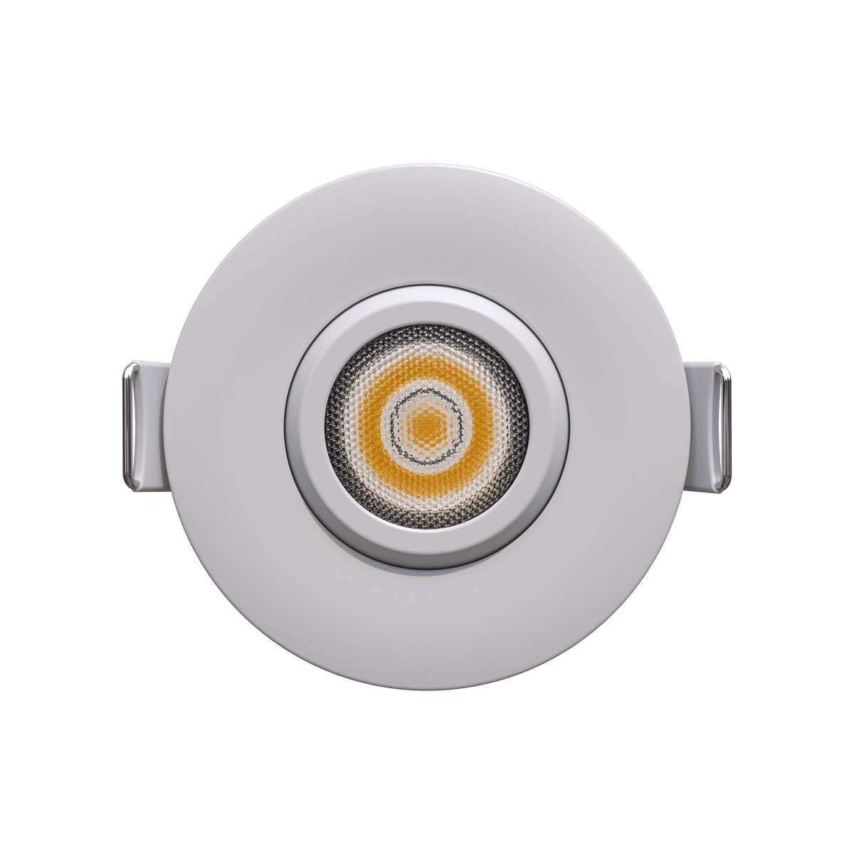 2" Round Flushed Gimbal (White)