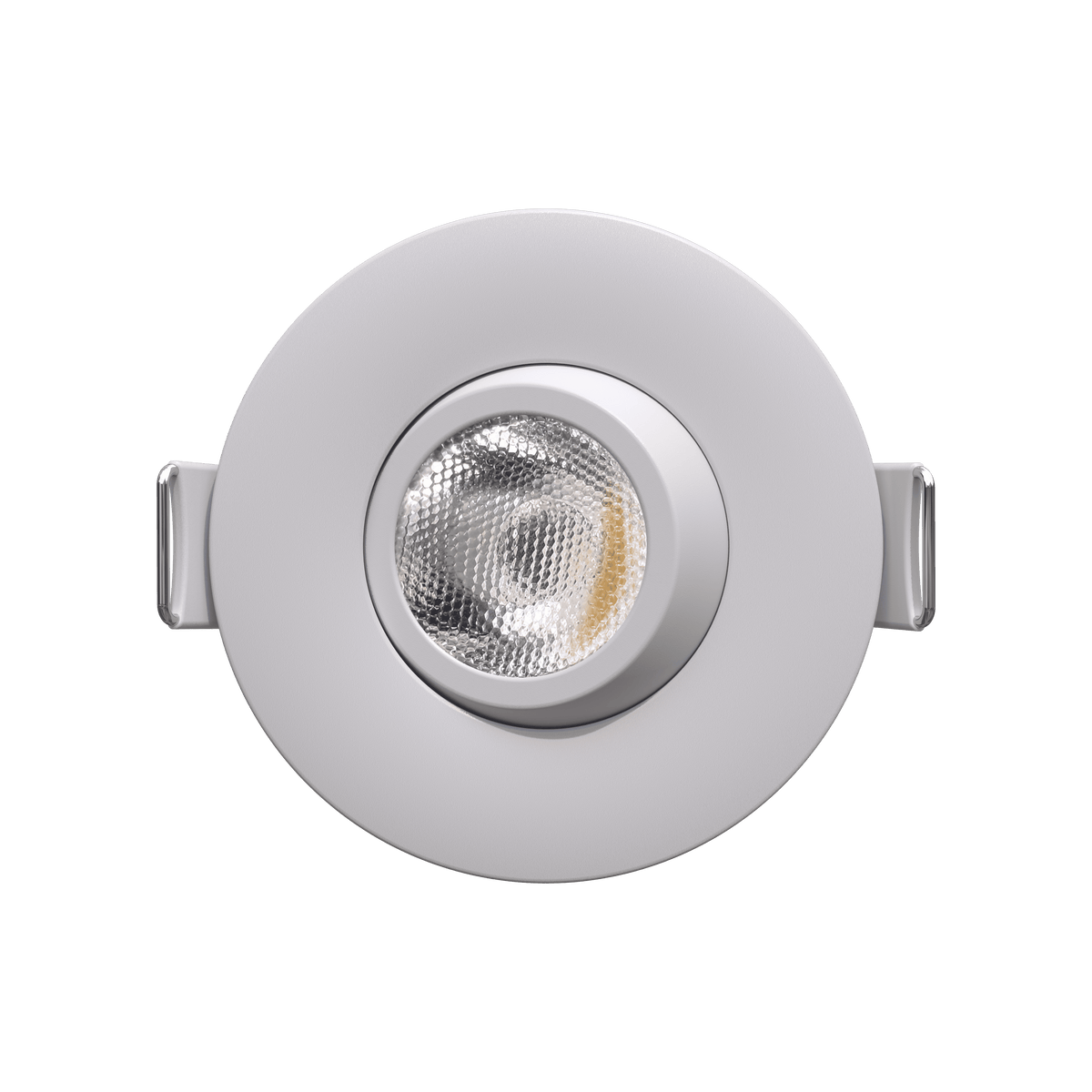 2" Round Flushed Gimbal (White)