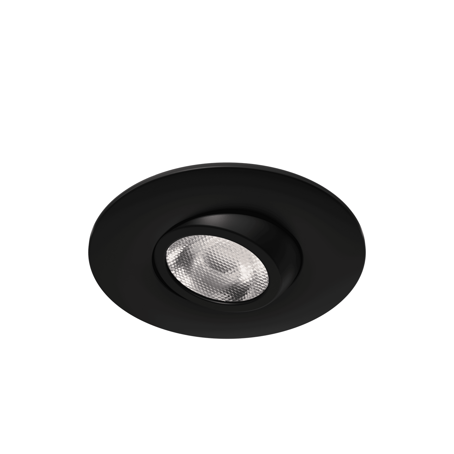 2" Round Flushed Gimbal (Black)