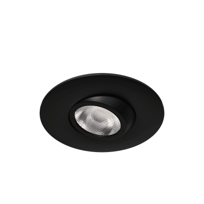 2" Round Flushed Gimbal (Black)