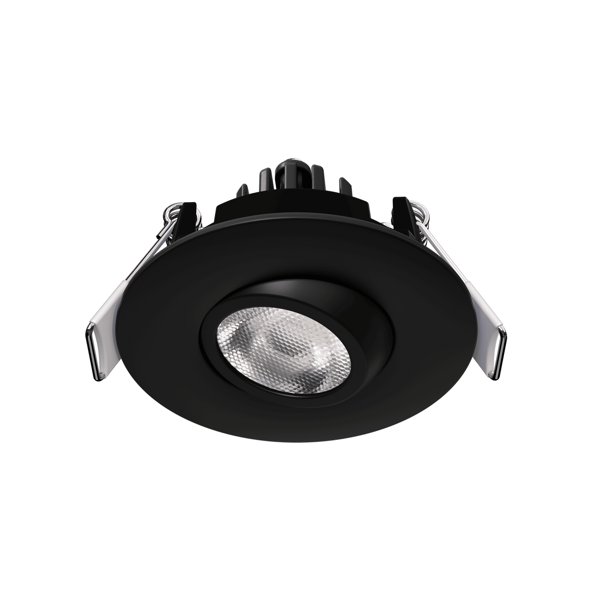 2" Round Flushed Gimbal (Black)