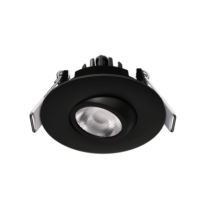2" Round Flushed Gimbal (Black)
