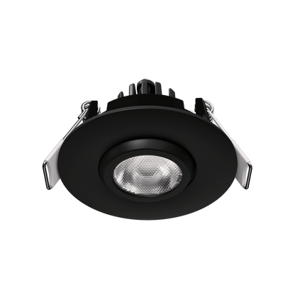 2" Round Flushed Gimbal (Black)