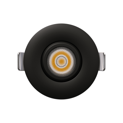 2" Round Flushed Gimbal (Black)