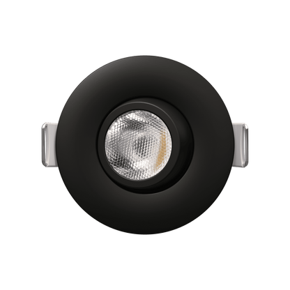 2" Round Flushed Gimbal (Black)