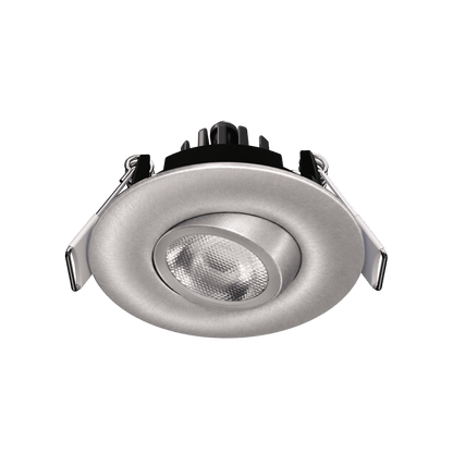 2" Round Flushed Gimbal (Brushed Nickel)